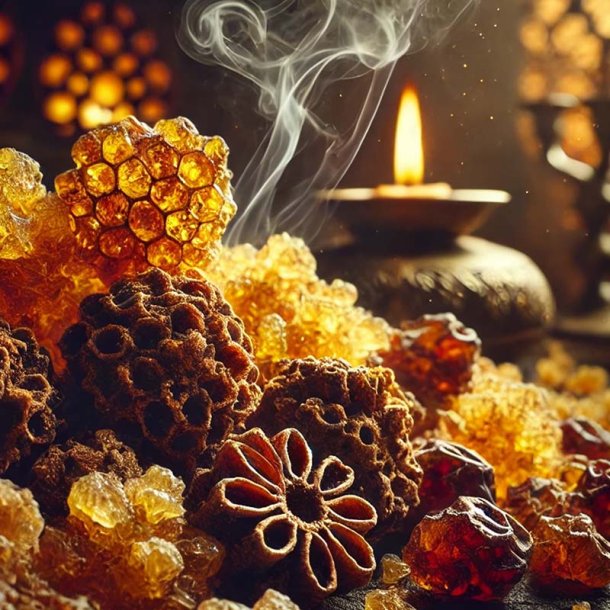 Olibanum og myrra duftolie (frankincense and myrrh), koncentreret