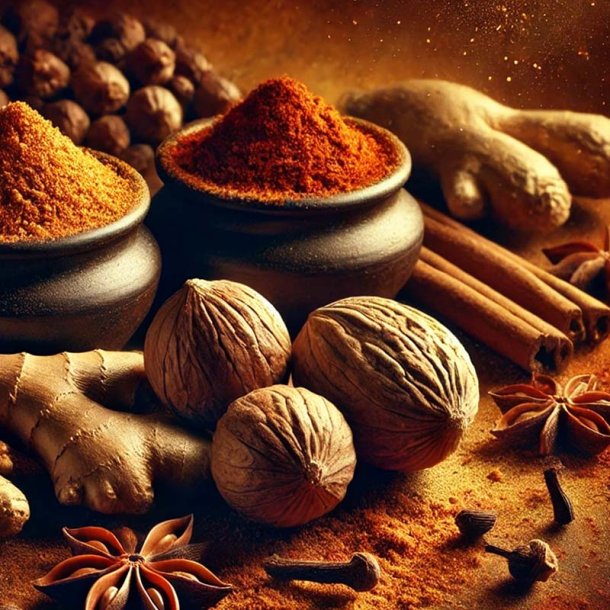 Muskatn�d og ingef�r duftolie (nutmeg and ginger), koncentreret