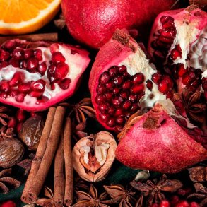 Granat�ble og muskatn�d duftolie (pomegranate and nutmeg), koncentreret