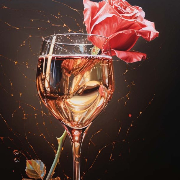 Mousserende ros� duftolie (sparkling rose), koncentreret