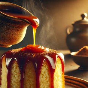 Klistret karamel duftolie (sticky toffee), koncentreret