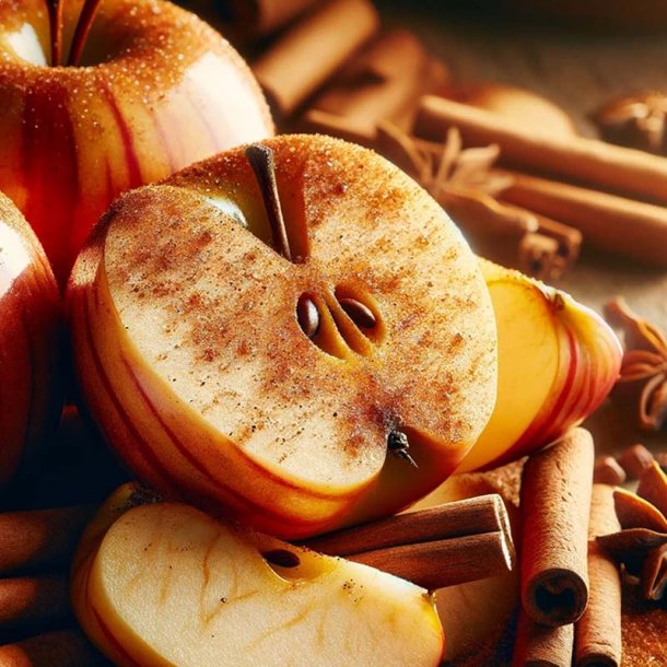 Varm krydret �ble duftolie (warm spiced apple), koncentreret