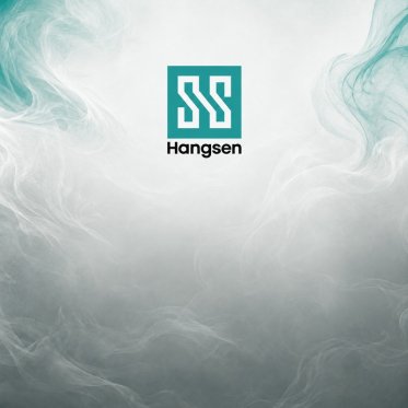 Hangsen logo omgivet af aroma damp