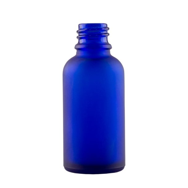 Matteret bl glasflaske 30ml, DIN18