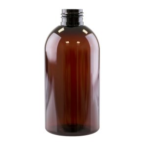 Brun plastflaske 250ml, 24/410