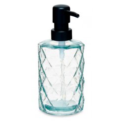 Dispenser, klart glas med rhombe-mnster, 410 ml