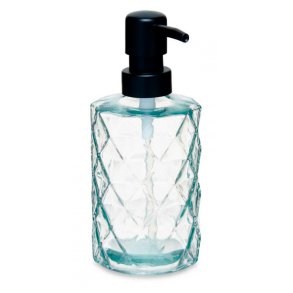 Dispenser, klart glas med rhombe-mnster, 410 ml