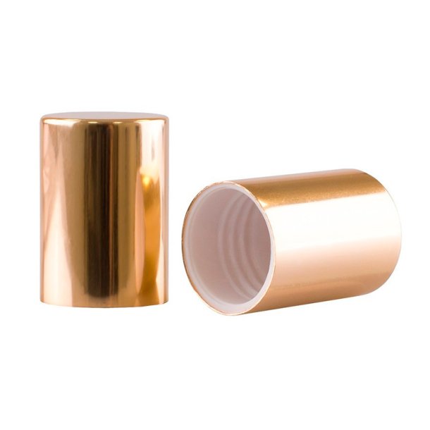 Guldfarvet skruelg til 10ml roll-on flaske