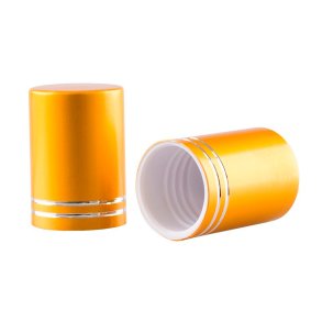 Skruelg i mat-guld til 10ml roll-on flaske