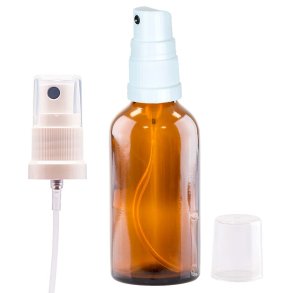 Hvid spray-top til DIN18-flasker