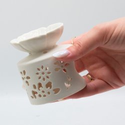 Aromalampe fra Agnes+Cat, fugle- og blomstermotiv