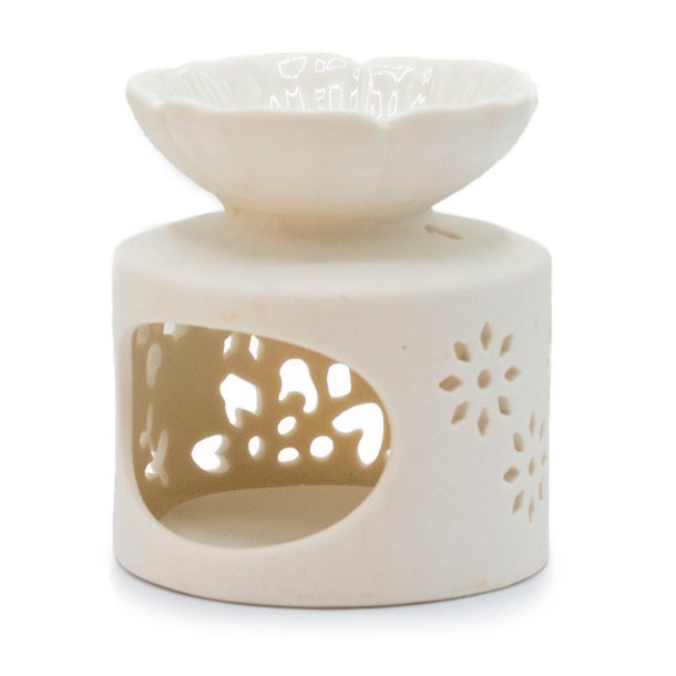 Aromalampe fra Agnes+Cat, fugle- og blomstermotiv