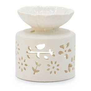 Aromalampe fra Agnes+Cat, fugle- og blomstermotiv