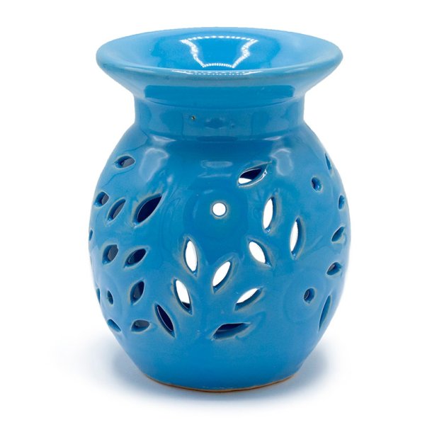 Aromalampe med udsk�rne blade/blomster - 5 valgfrie farver