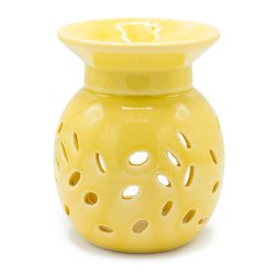 Aromalampe med udsk�rne blade/blomster - 5 valgfrie farver