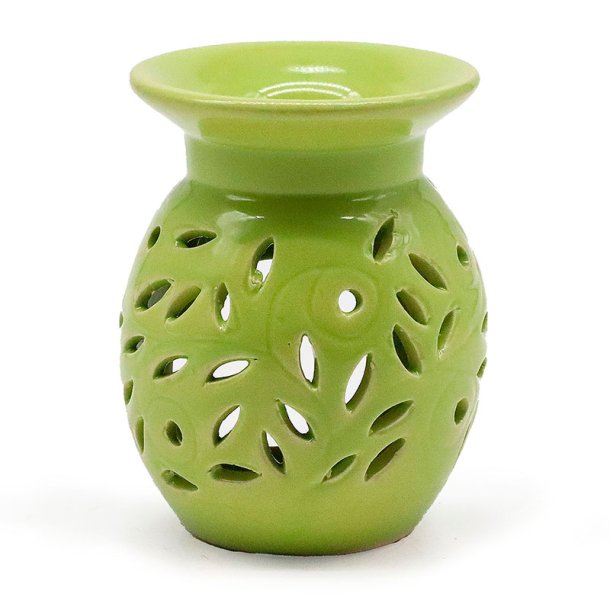 Aromalampe med udsk�rne blade/blomster - 5 valgfrie farver