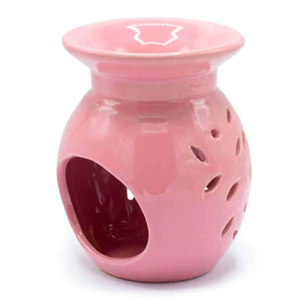 Aromalampe med udsk�rne blade/blomster - 5 valgfrie farver