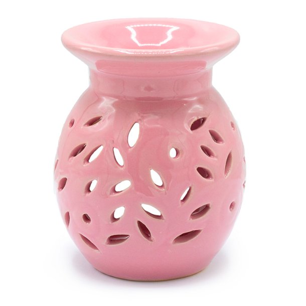 Aromalampe med udsk�rne blade/blomster - 5 valgfrie farver