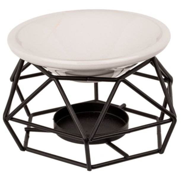 Aromalampe Elegant, sort eller rosaguld