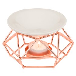 Aromalampe Elegant, sort eller rosaguld