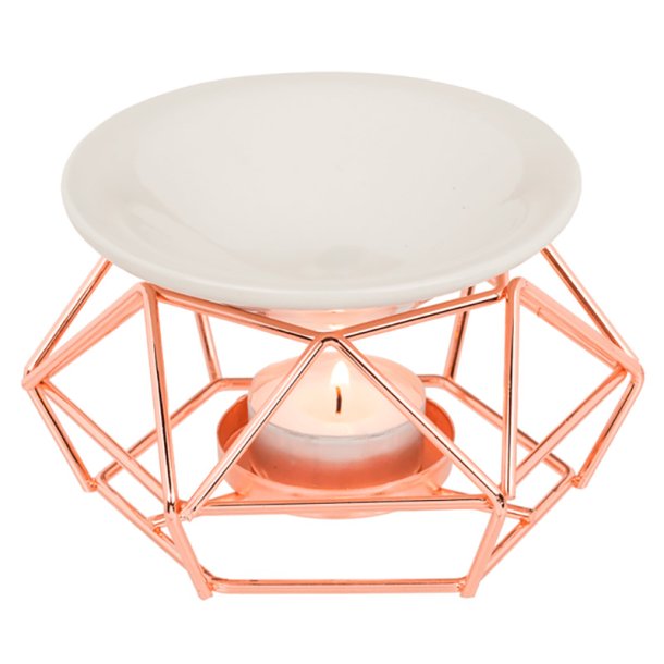 Aromalampe Elegant, sort eller rosaguld