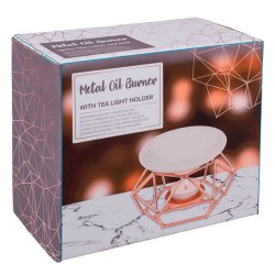 Aromalampe Elegant, sort eller rosaguld