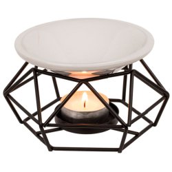 Aromalampe Elegant, sort eller rosaguld