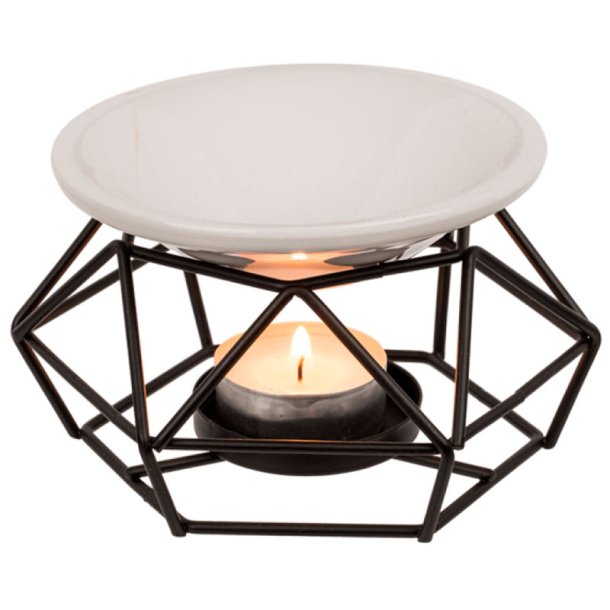 Aromalampe Elegant, sort eller rosaguld