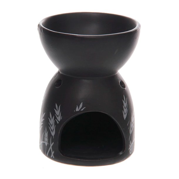 Aromalampe, matsort med aks-motiv