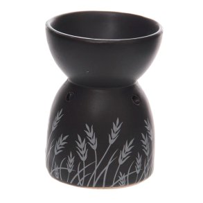 Aromalampe, matsort med aks-motiv