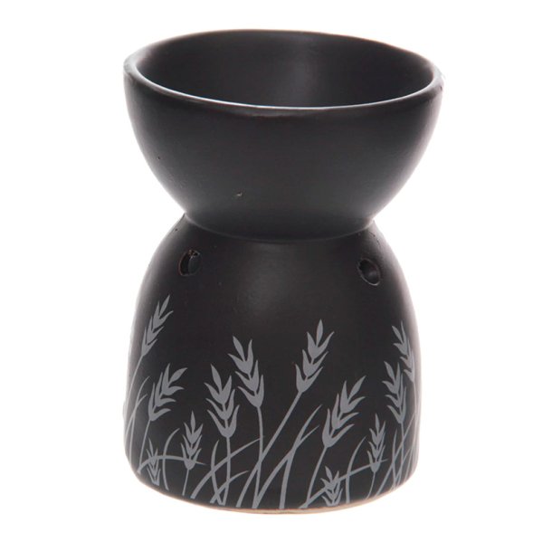 Aromalampe, matsort med aks-motiv