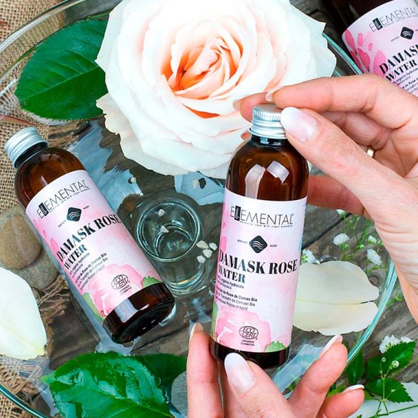 Rosenvand / hydrolat (damask rose), kologisk, 100ml