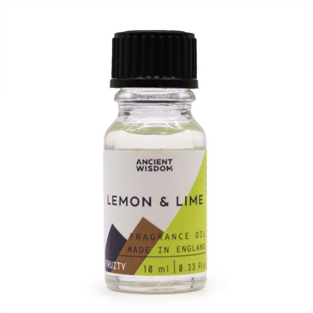 Citron og lime duftolie (lemon &amp; lime), 10 ml
