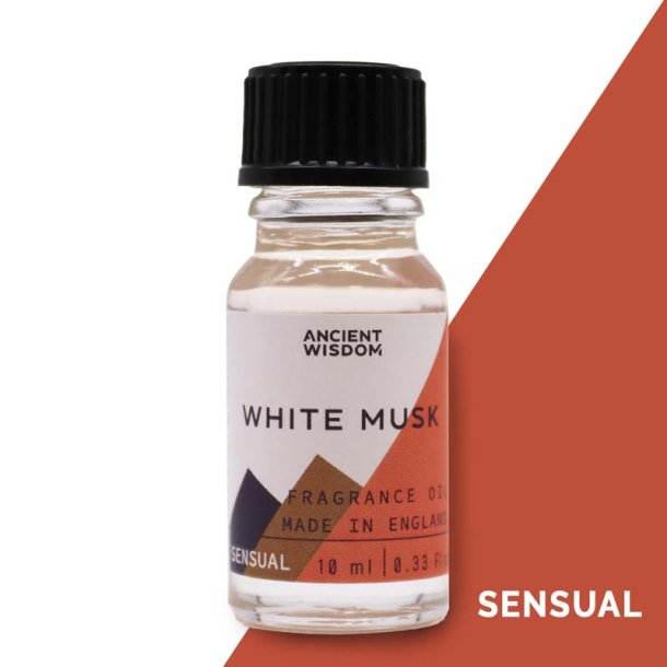Hvid moskus duftolie (white musk), 10 ml