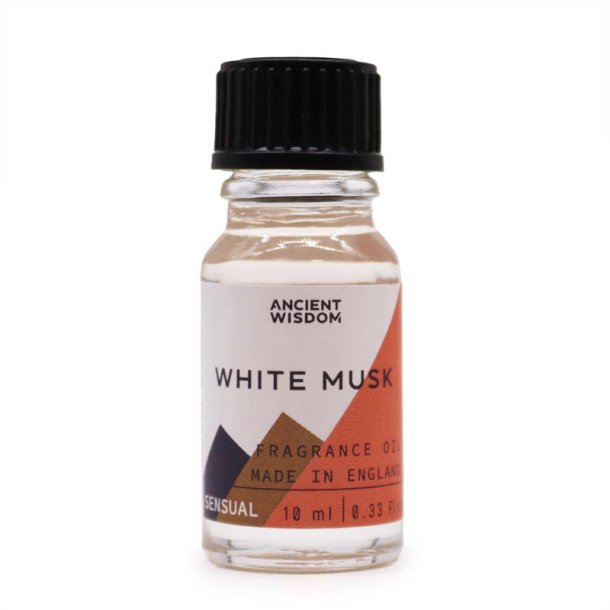 Hvid moskus duftolie (white musk), 10 ml
