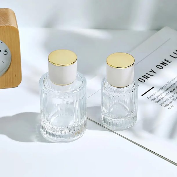 Riflet parfume-flakon, flere strrelser og lgtyper: