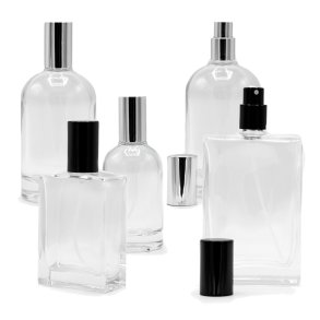 Klassisk enkel parfumeflaske, flere st�rrelser og modeller: