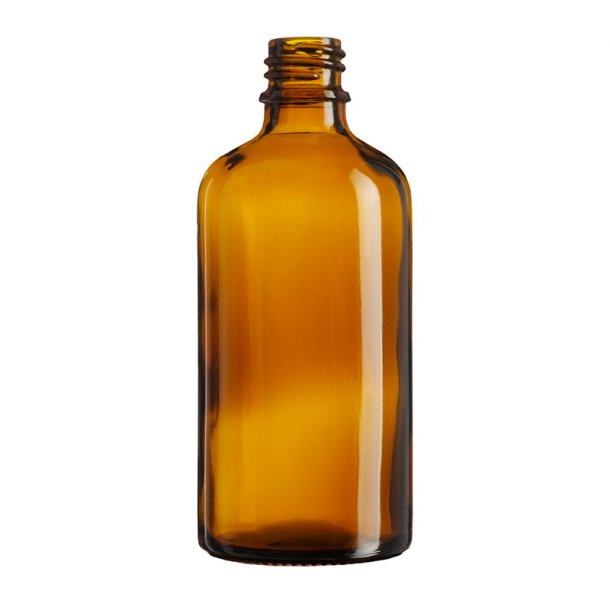 Glas-flaske, DIN18, flere strrelser og farver: