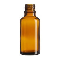 Glas-flaske, DIN18, flere st�rrelser og farver: