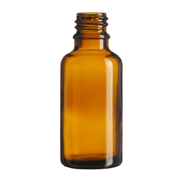 Glas-flaske, DIN18, flere st�rrelser og farver: