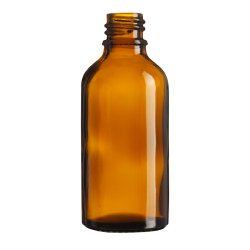 Glas-flaske, DIN18, flere strrelser og farver: