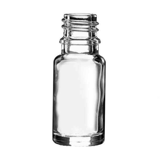 Glas-flaske, DIN18, flere st�rrelser og farver: