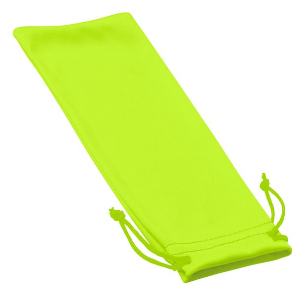 Neongul mikrofiber-pose, 18 x 8,5 cm