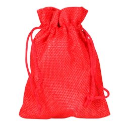 Jutepose rd, snoreluk, 13 x 9,5cm