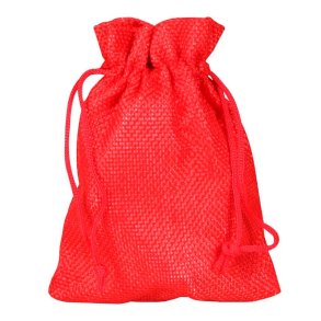 Jutepose rd, snoreluk, 13 x 9,5cm