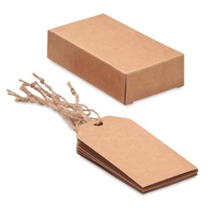 Manillam�rker i kraftig karton, 12 stk i �ske