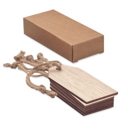 Manillamrker i tr, 6 stk i ske