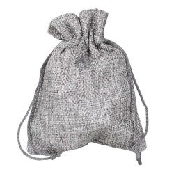 Sm� s�de poser af jute, ca. 14 x 9,5 cm