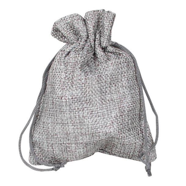 Sm� s�de poser af jute, ca. 14 x 9,5 cm