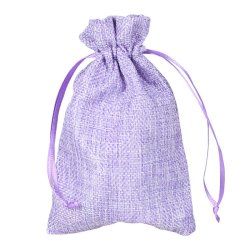 Sm� s�de poser af jute, ca. 14 x 9,5 cm